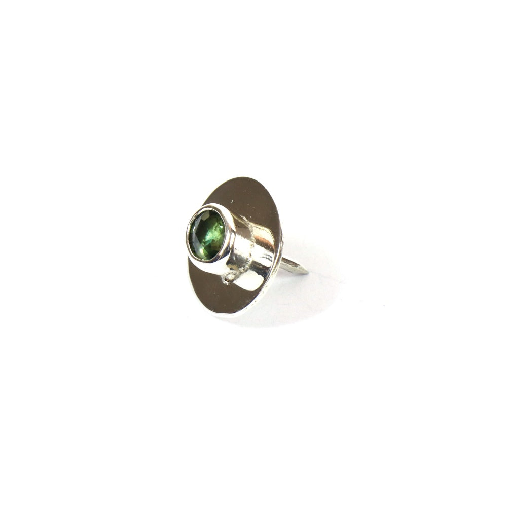 Green Tourmaline Collar Pin 