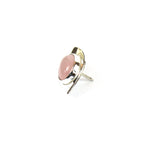 Load image into Gallery viewer, Rustic Rose Quartz Collar Pin
