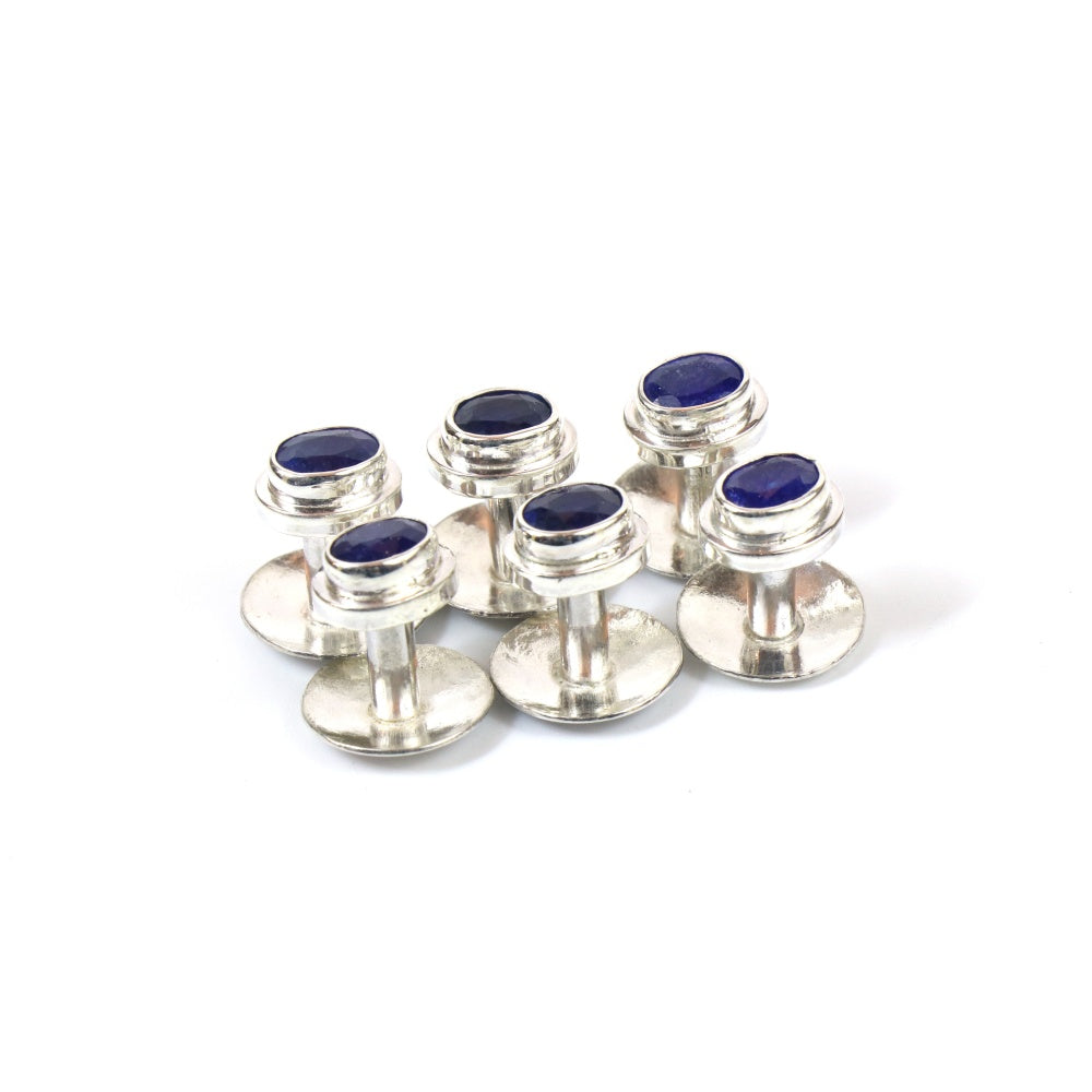 Luxurious Sapphire Buttons for Men