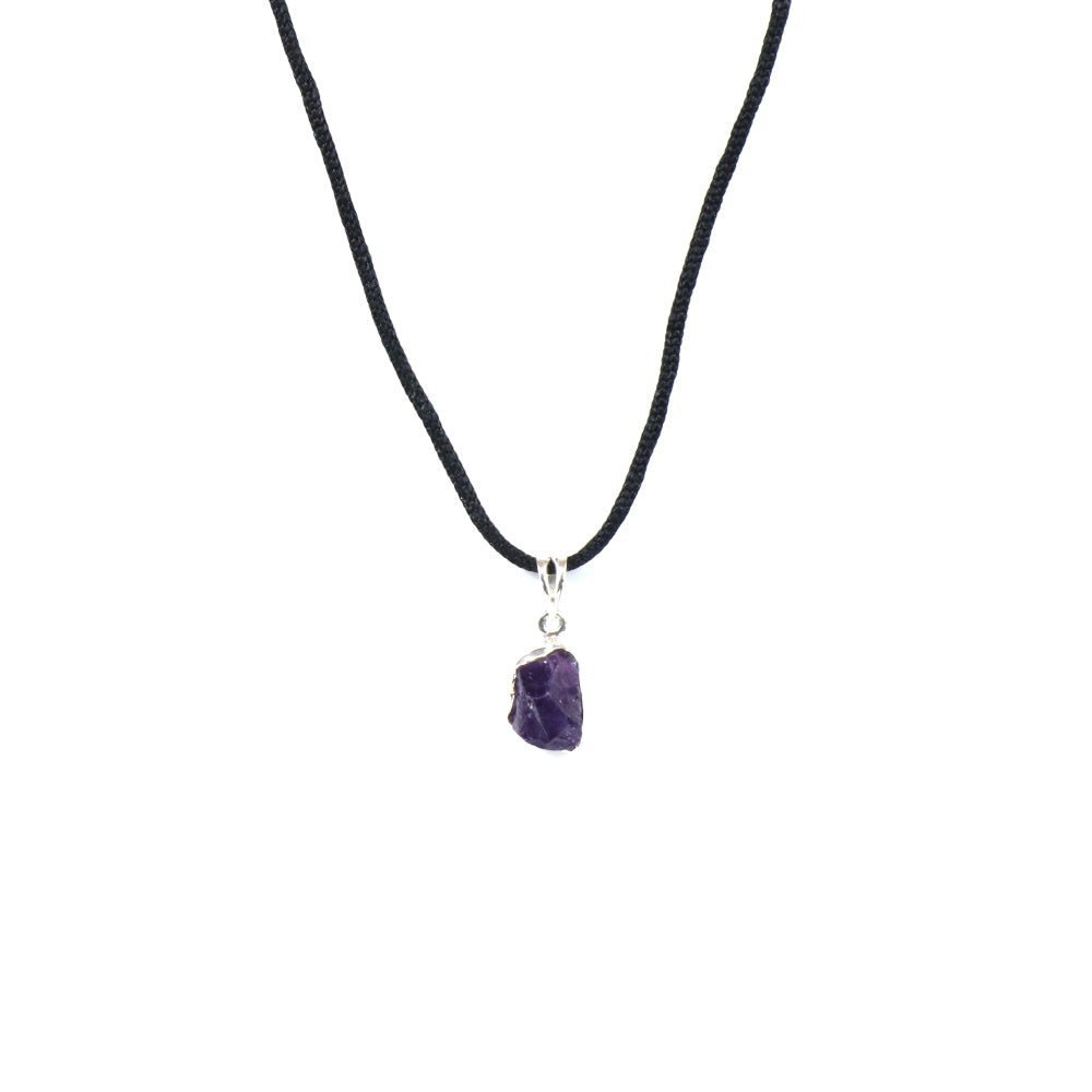 Raw Amethyst Men's Pendant