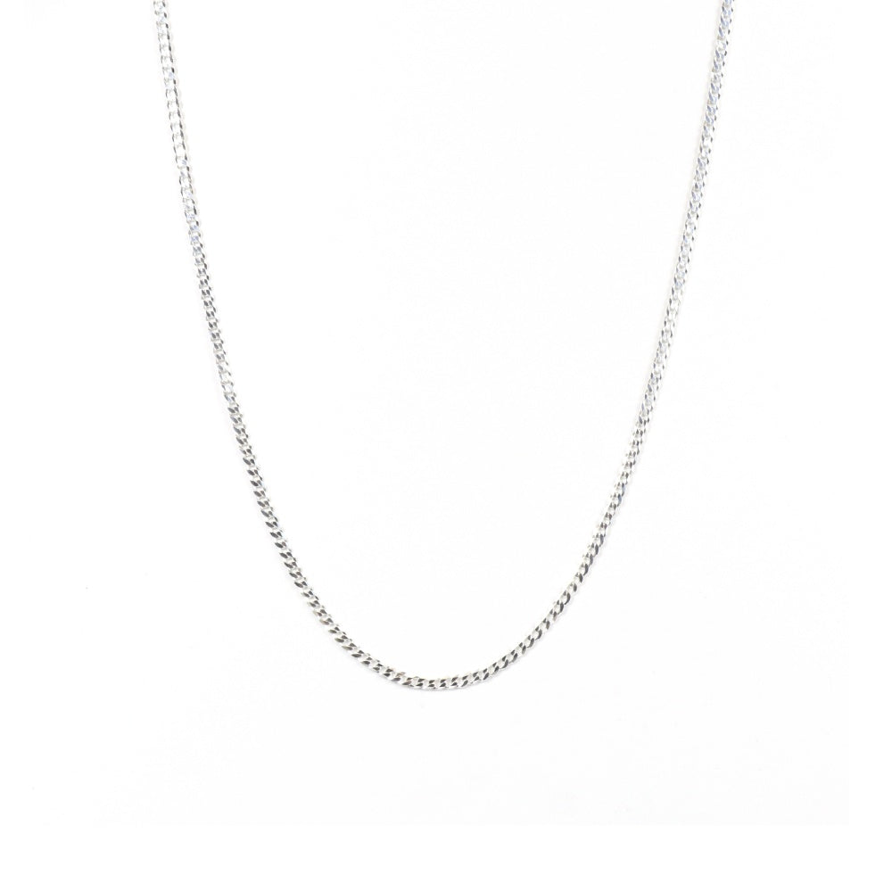 Thin Silver Cuban Curb Men's Chain