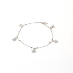 Load image into Gallery viewer, Fancy Flower Cubic Zirconia Women&#39;s Anklet
