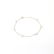 Crescent Moon and Start Anklet for Women