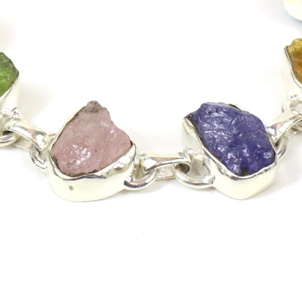 Rough Cut Flamboyant Gems Bracelet