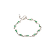 Stylish Emerald Women's Bracelet