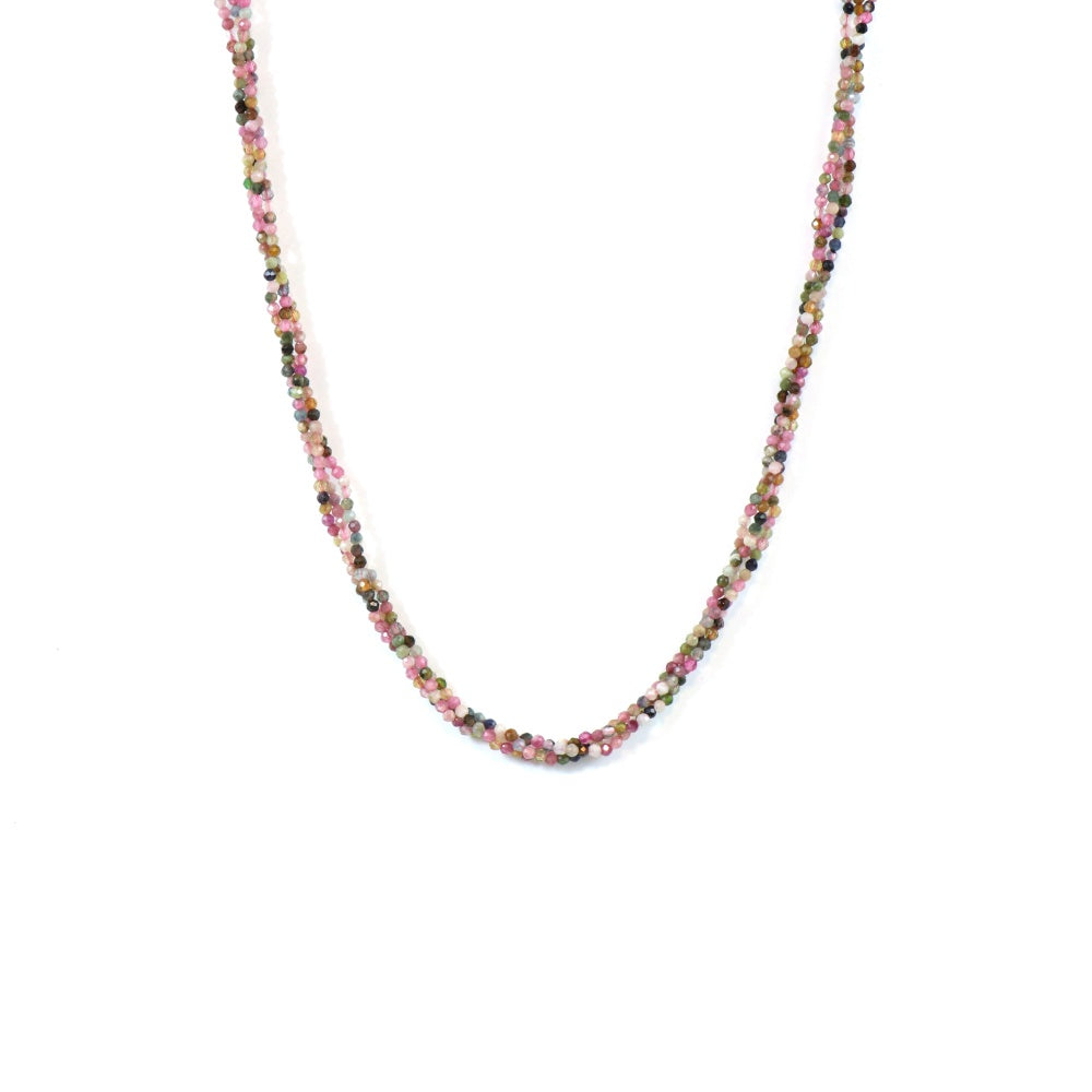 Rainbow Tourmaline Bead Women's Necklace