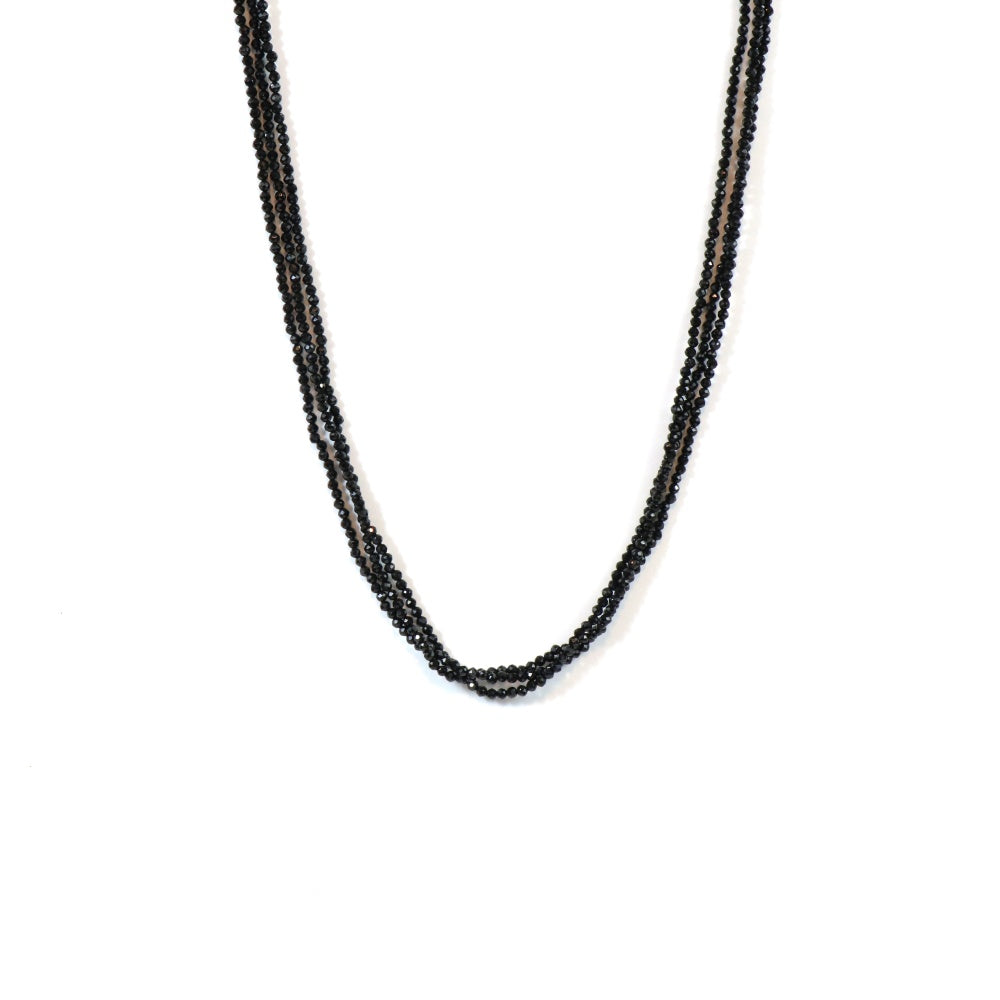 Twinkling Black Spinel Necklace