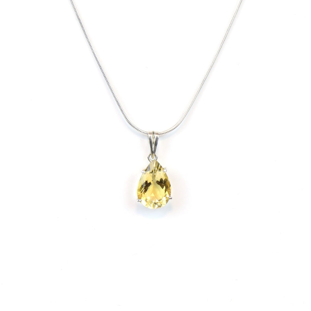 Pear Shape Citrine Women's Pendant