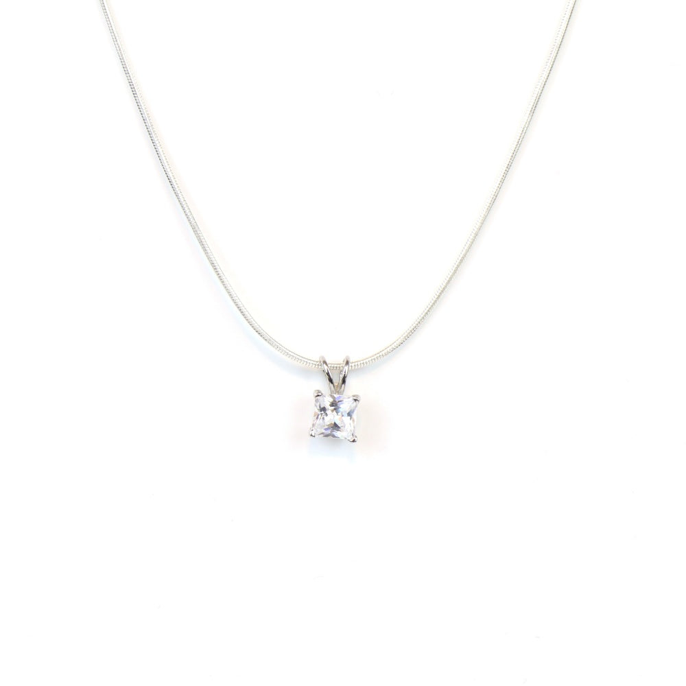 Princess Cut Zircon Women's Pendant