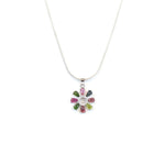 Load image into Gallery viewer, Floral Tourmaline Women&#39;s Pendant
