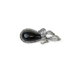 Load image into Gallery viewer, Black Onyx Marcasite Brooch for Women
