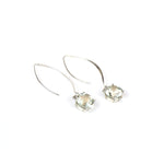 Load image into Gallery viewer, Halo Green Amethyst Earrings for Women
