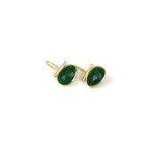 Bow Style Green Quartz Women Earrings