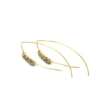 Load image into Gallery viewer, Labradorite Fish Hook Style Earrings for Women
