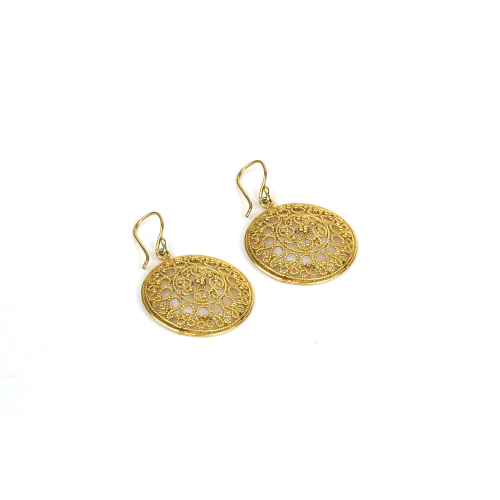 Filigree Goldplated Women's Earrings