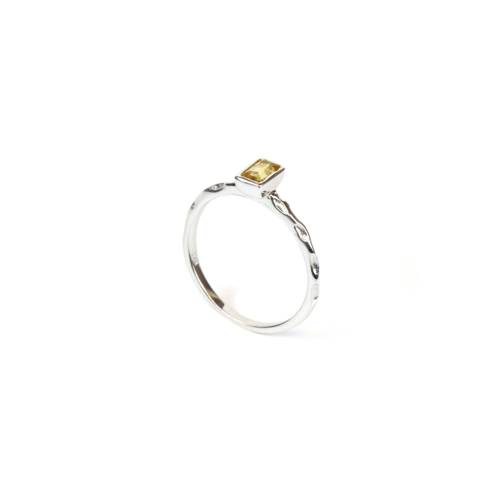 Citrine Solitaire Ring