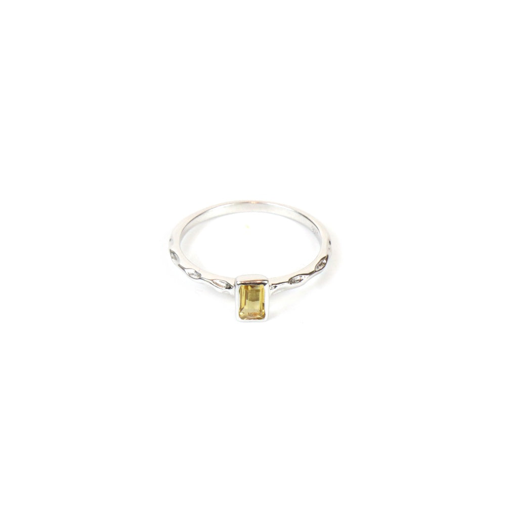 Women Citrine Solitaire Ring