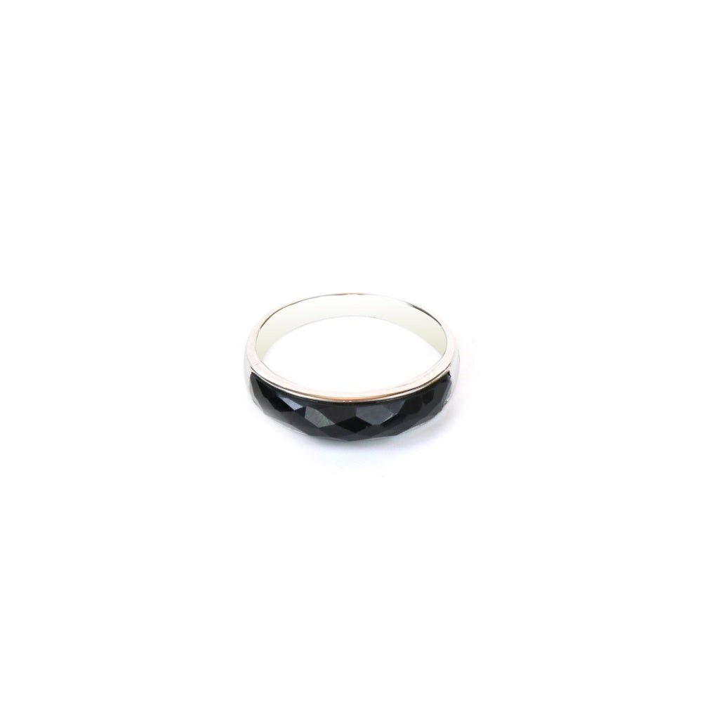 Black Onyx Band Women Ring