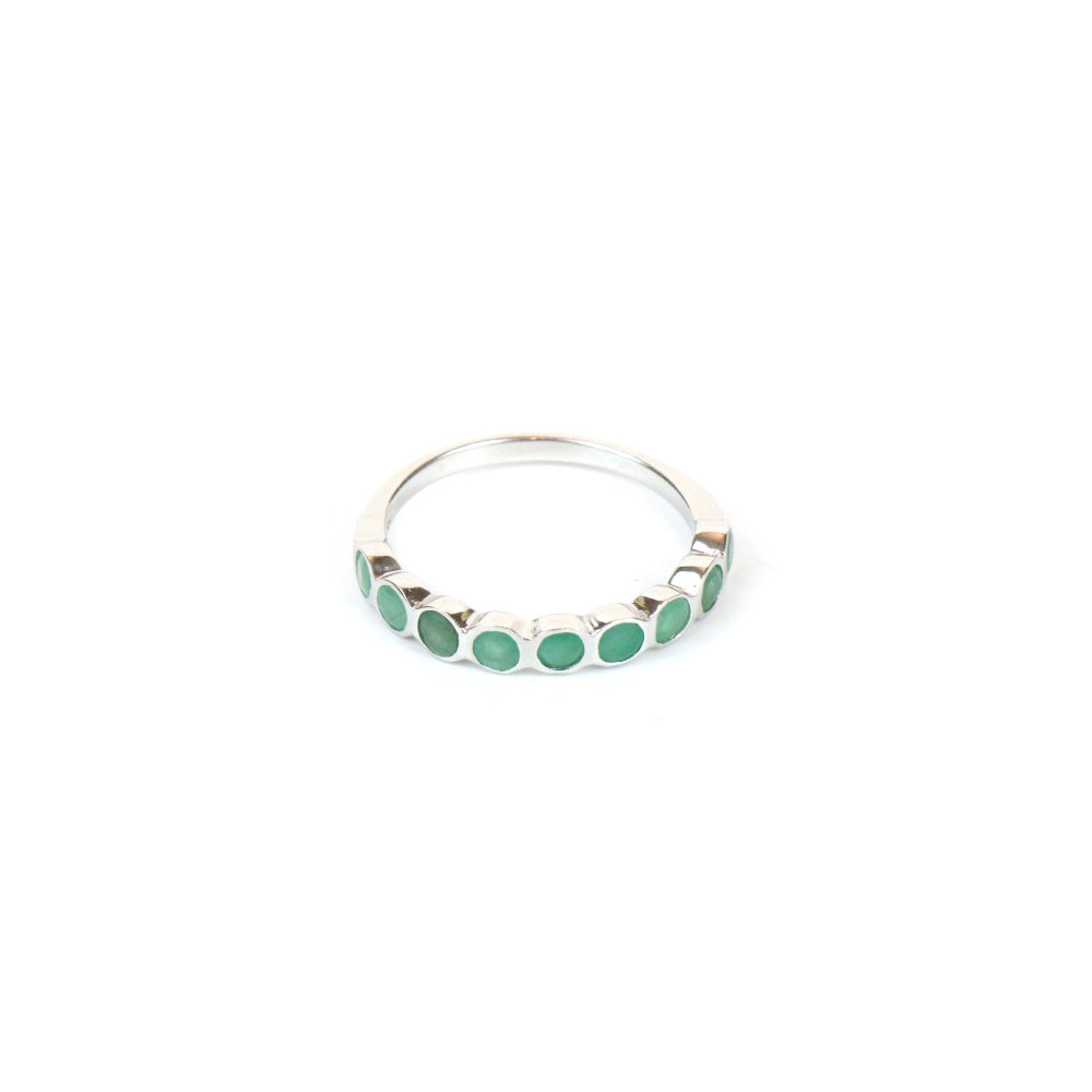 Emerald Eternity Band Ring for Women