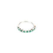 Emerald Eternity Band Ring for Women