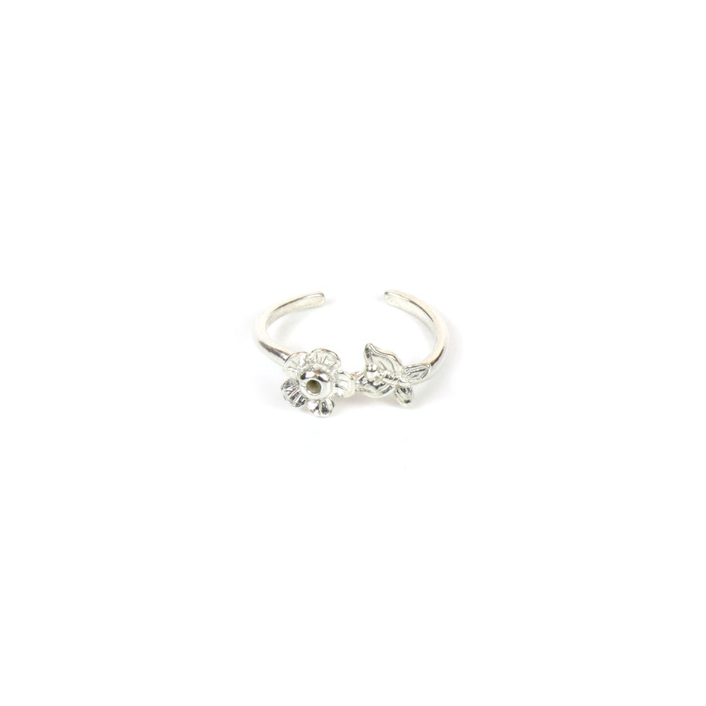 Flower & Butterfly Women's Adjustable Toe Ring