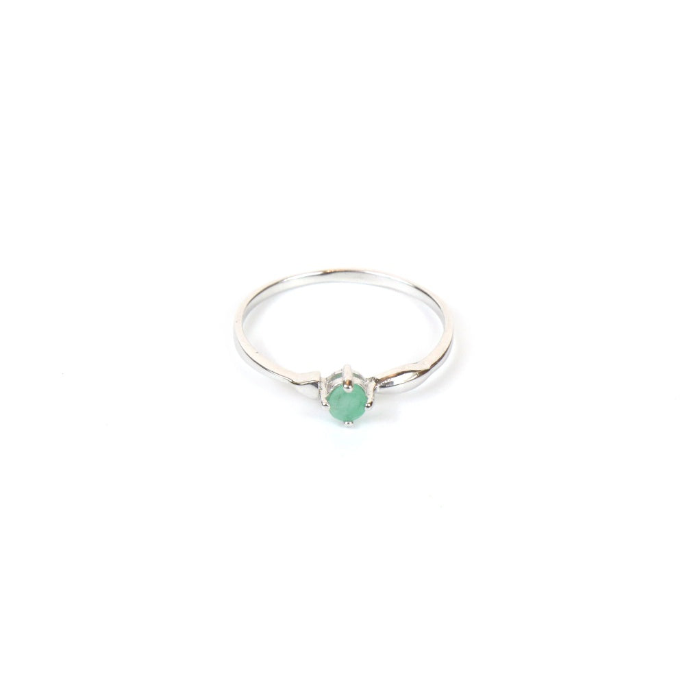 Emerald Women's Pave Ring