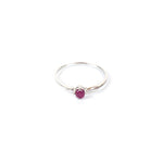 Load image into Gallery viewer, Round Cut Embedded Ruby Ring for Women
