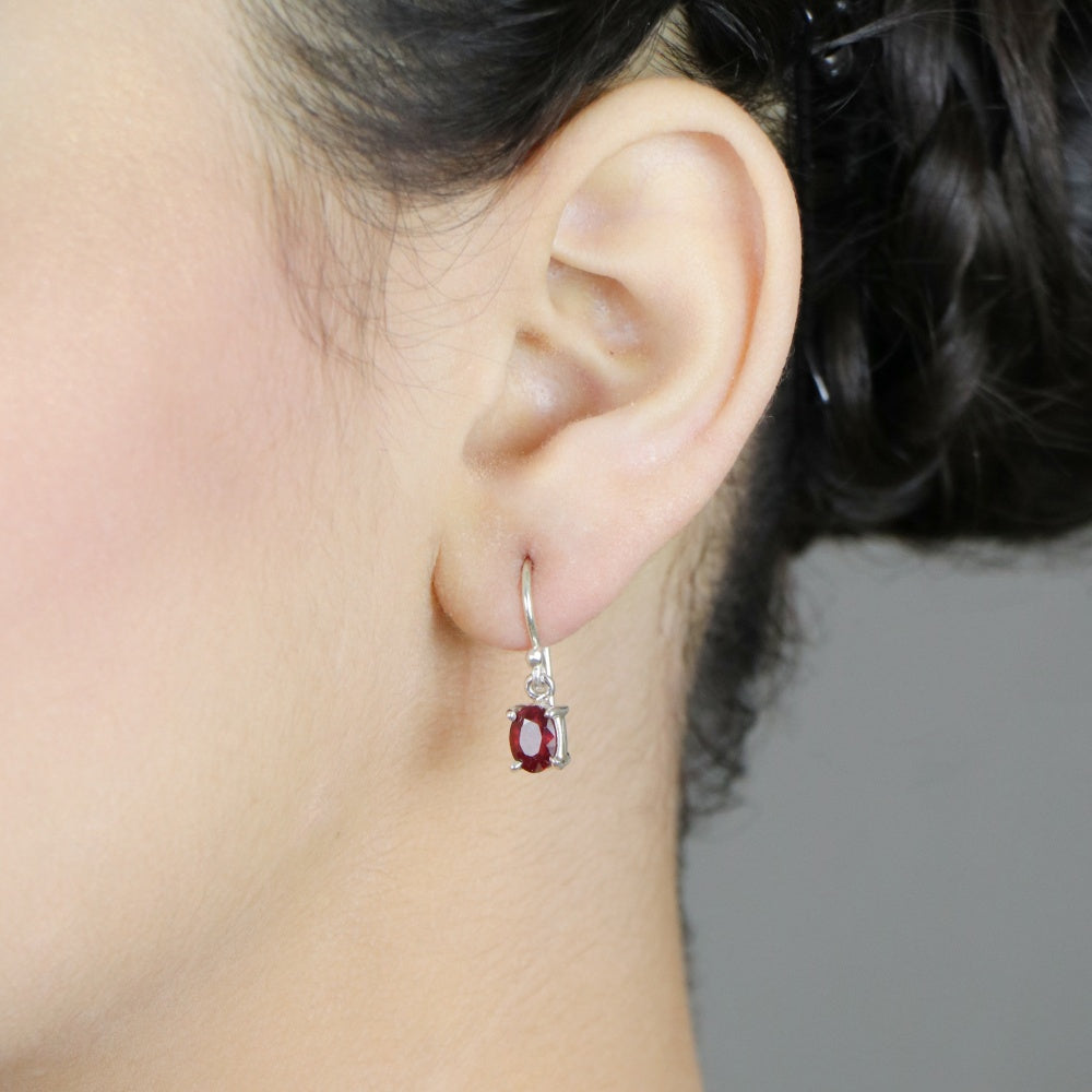 Ruby Drop Earrings