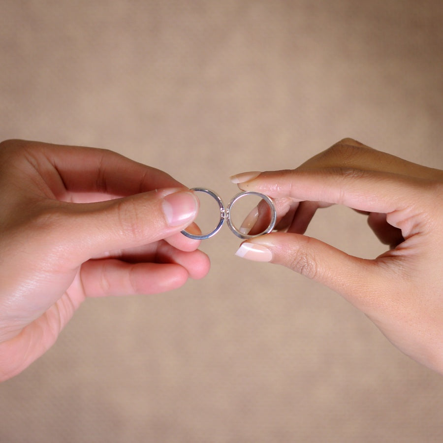 One Heart Two Souls Couple Rings by Ravia Jewels