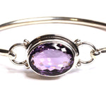 Load image into Gallery viewer, Charming Amethyst Bangle Bracelet
