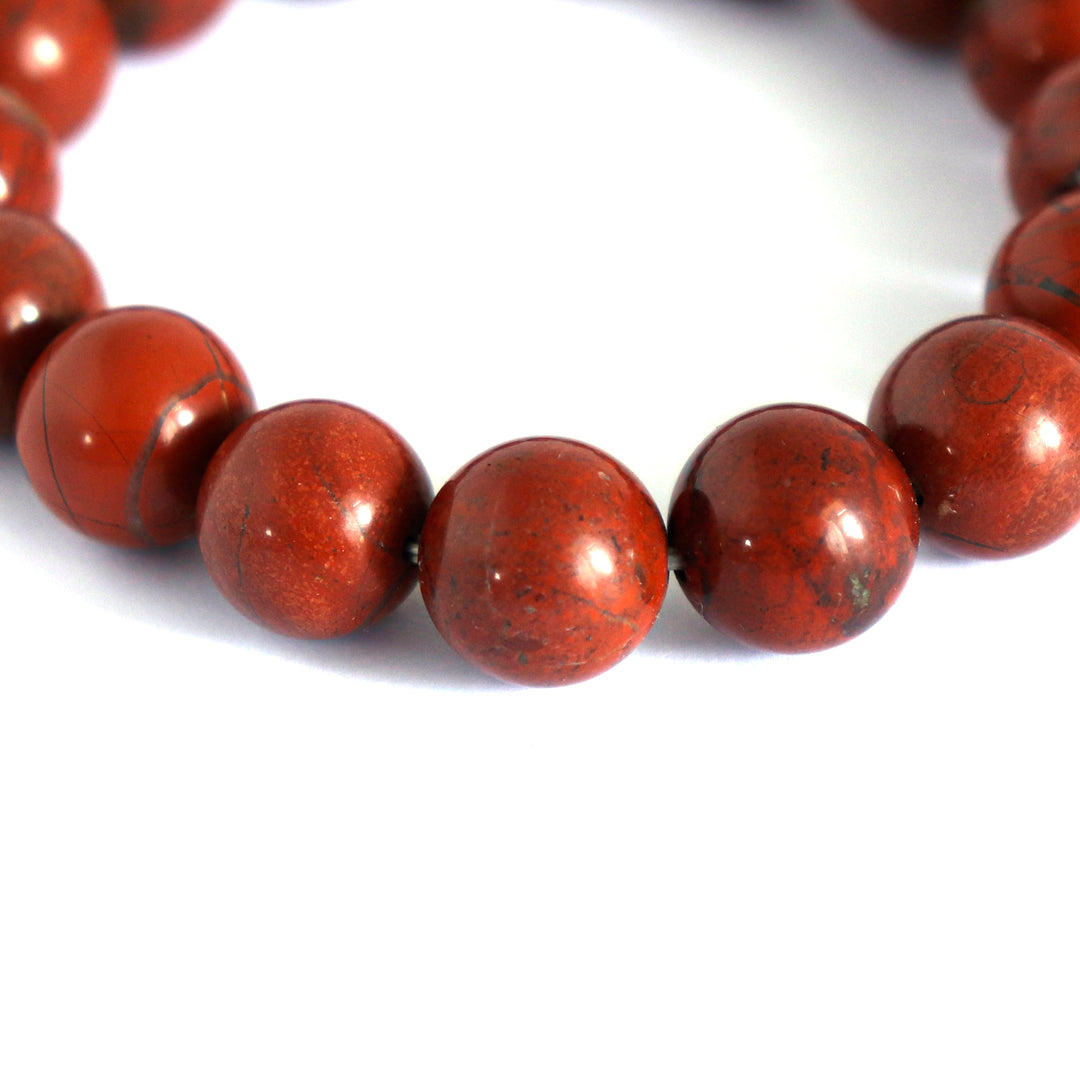 Red Jasper  Earth Beaded Bracelet