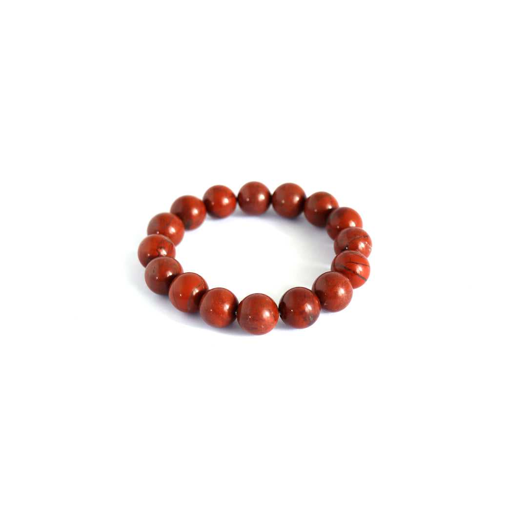 Red Jasper  Earth Beaded Bracelet