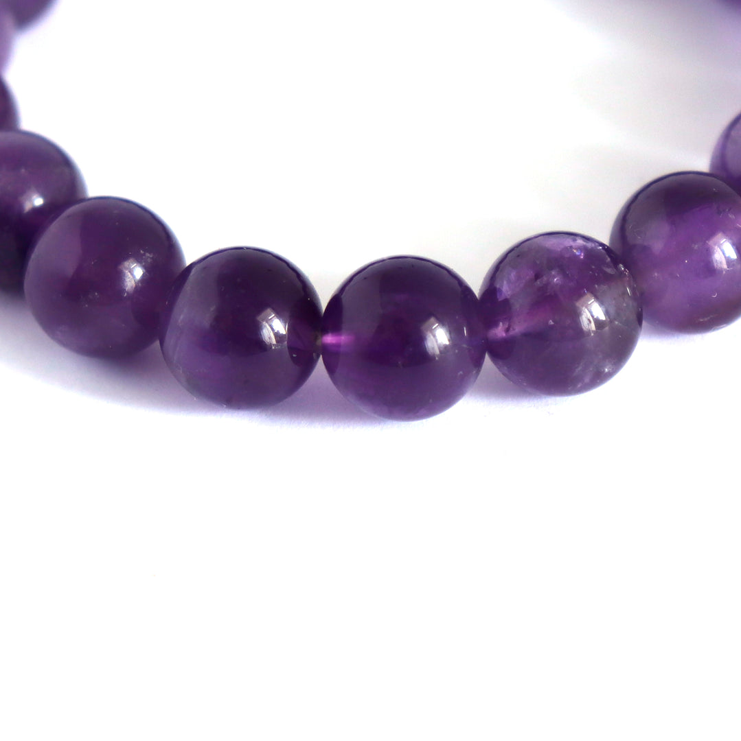 Phantom Amethyst  Beaded  Bracelet