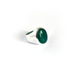 Load image into Gallery viewer, Vintage Green Agate Men Ring
