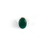 Load image into Gallery viewer, Vintage Green Agate Men Ring
