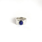 Load image into Gallery viewer, Striped Lapis Lazuli Ring
