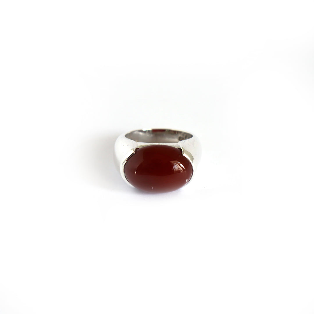 Classic Brown Agate Ring