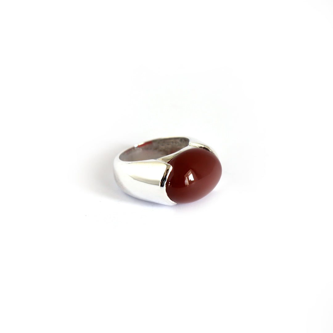 Classic Brown Agate Ring