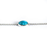 Load image into Gallery viewer, Turquoise Curb Chain Bracelet
