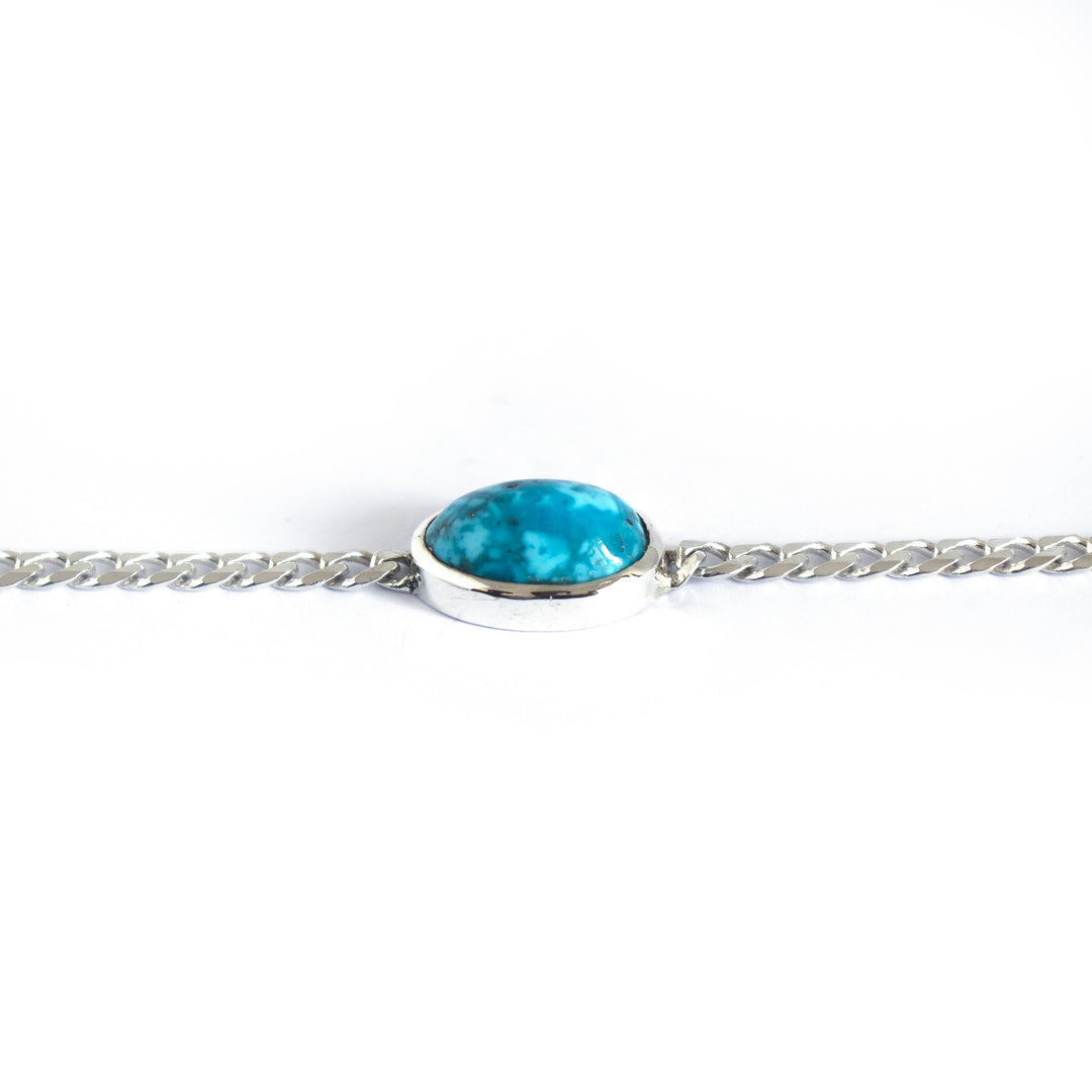 Turquoise Curb Chain Bracelet