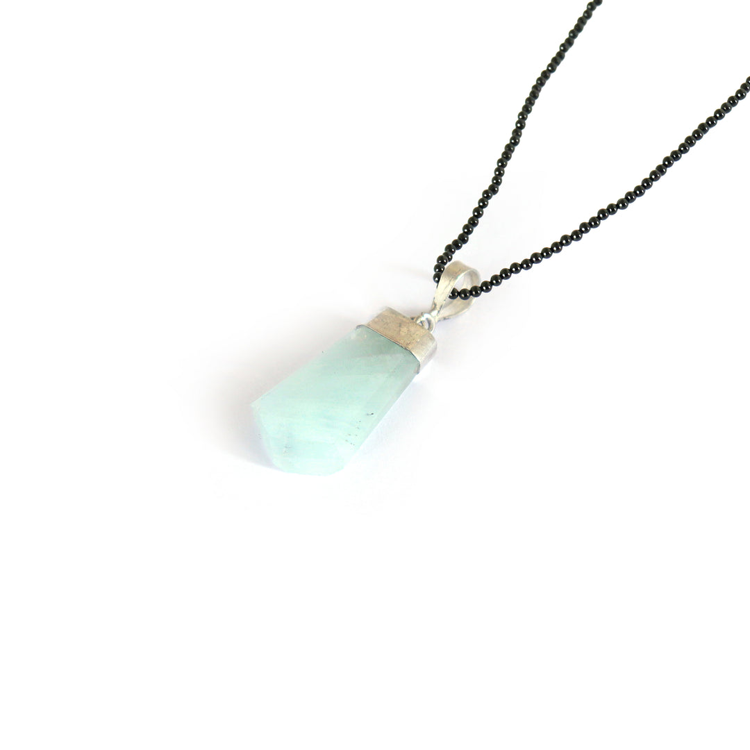 Breathtaking Raw Aquamarine Pendant