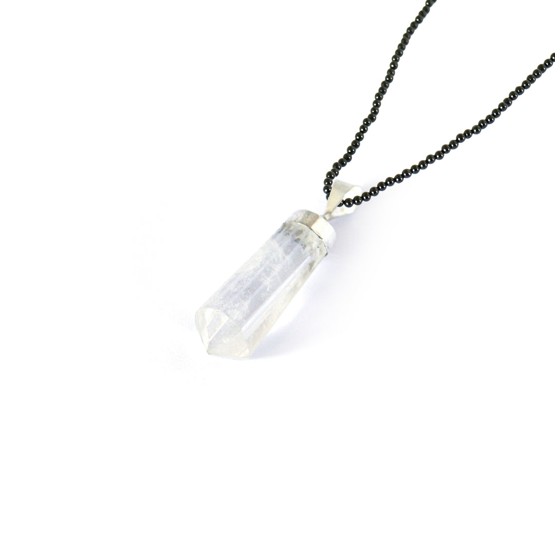 Ostentatious Raw White Quartz Pendant