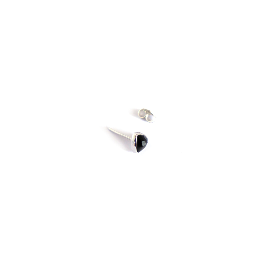 Marquise Pyramid Black Onyx Studs