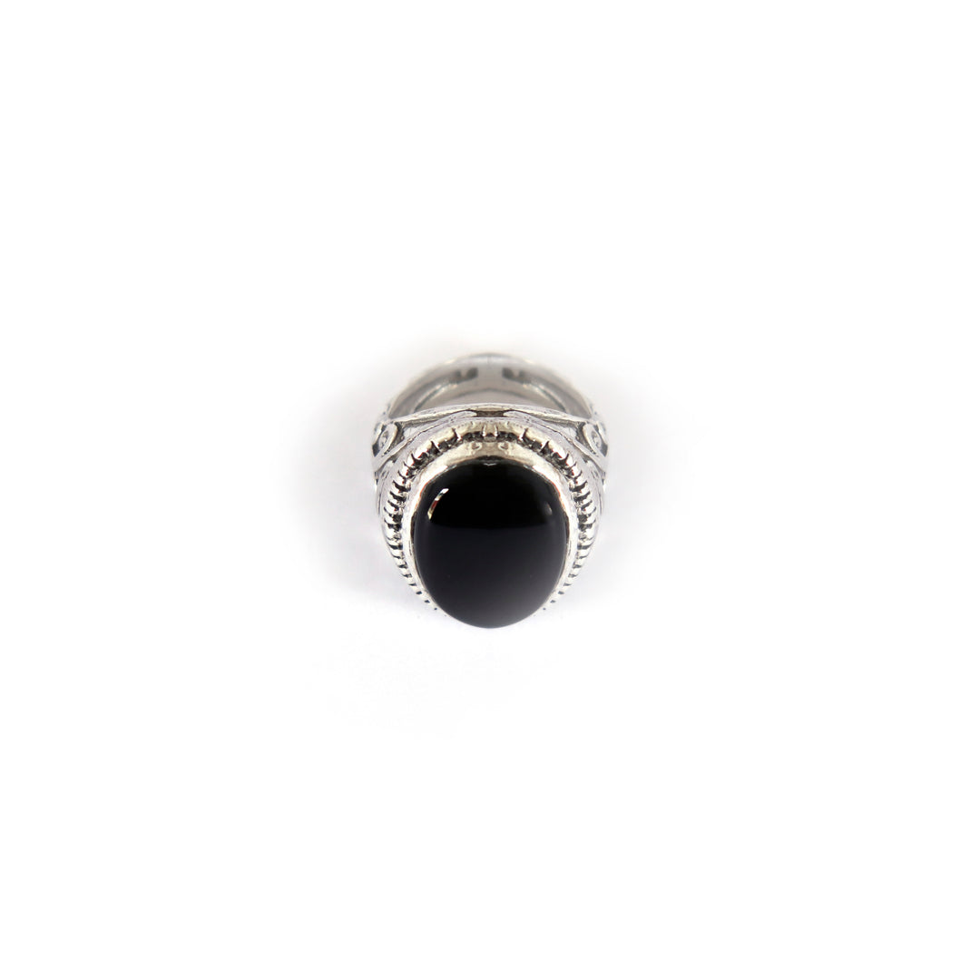 Ottoman Inspired  Black Onyx Ring