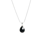 Load image into Gallery viewer, Pear Shape Black Onyx Teardrop Women&#39;s Charm Pendant
