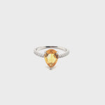 Load and play video in Gallery viewer, Debonair Citrine Dazzle  Ring
